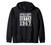 Straight Outta 1967 Classic Birth of Birthday Year Vintage Sweat à Capuche