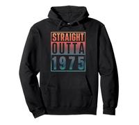 Straight Outta 1975 Birth of Birthday Classic 1975 Vintage Sweat à Capuche