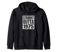 Straight Outta 1975 Classic Years Vintage Birth of Birthday Sweat à Capuche