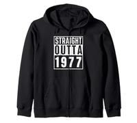 Straight Outta 1977 Birth of Birthday Classic Years Vintage Sweat à Capuche
