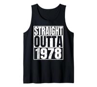 Straight Outta 1978 48th Birthday Retro 48 Years Old Vintage Débardeur