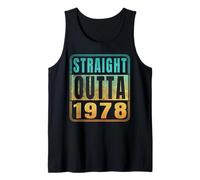 Straight Outta 1978 Classic Birth of Birthday Years Retro Débardeur