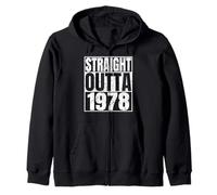 Straight Outta 1978 Vintage Year Classic Birth of Birthday Sweat à Capuche
