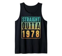 Straight Outta 1978 Vintage Years Birth of Birthday Classic Débardeur