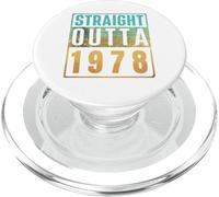Straight Outta 1978 Vintage Years Birth of Birthday Classic PopSockets PopGrip pour MagSafe
