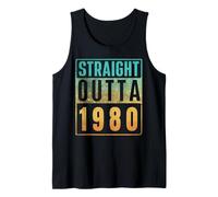 Straight Outta 1980 Vintage Years Birth of Birthday Classic Débardeur