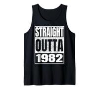 Straight Outta 1982 Classic Year Birth of Birthday Vintage Débardeur