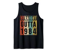 Straight Outta 1984 Classic Birth of Birthday 1984 Vintage Débardeur