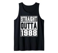 Straight Outta 1988 Vintage 1988 Years Old Birth of Birthday Débardeur