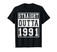 Straight Outta 1991 Classic Birth of Birthday Year Vintage T-Shirt