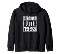 Straight Outta 1993 Classic Years Birth of Birthday Vintage Sweat à Capuche