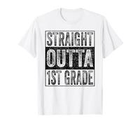 Straight Outta 1st Grade Class 2026 Graduate First Grade T-Shirt
