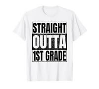 Straight Outta 1st Grade Graduate Class of 2026 First Grade T-Shirt