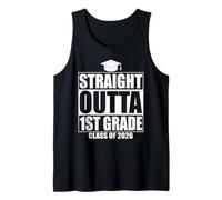 Straight Outta 1st Grade Graduation Class 2026 First Grade Débardeur