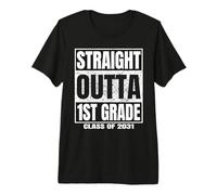 Straight Outta 1st Grade Graduation Gifts 2031 First Grade T-Shirt Haut de Gamme