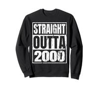 Straight Outta 2000 Classic Years Birth of Birthday Vintage Sweatshirt