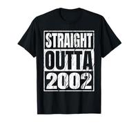 Straight Outta 2002 Classic Years Birth of Birthday Vintage T-Shirt