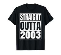 Straight Outta 2003 Birth of Birthday 2003 Years Old Vintage T-Shirt