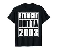 Straight Outta 2003 Men Women Vintage 2003 Birth of Birthday T-Shirt