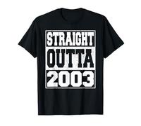 Straight Outta 2003 Vintage Year 2003 Men Women Birthday T-Shirt