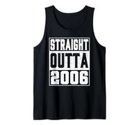 Straight Outta 2006 Vintage 2006 Years Old Birth of Birthday Débardeur