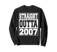 Straight Outta 2007 Vintage Year 2007 Men Women Birthday Sweatshirt