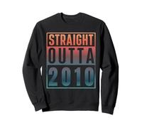 Straight Outta 2010 Birth of Birthday Classic 2010 Vintage Sweatshirt