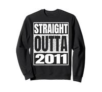 Straight Outta 2011 Vintage 2011 Classic Birth of Birthday Sweatshirt