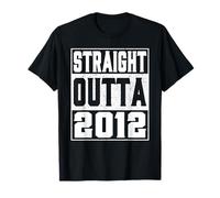 Straight Outta 2012 Vintage 2012 Years Old Birth of Birthday T-Shirt