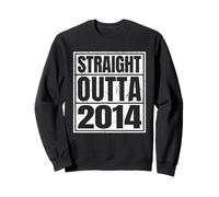 Straight Outta 2014 Classic Years Vintage Birth of Birthday Sweatshirt