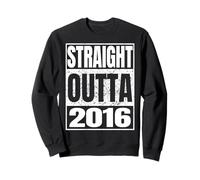 Straight Outta 2016 Classic Year Birth of Birthday Vintage Sweatshirt