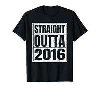 Straight Outta 2016 Classic Years Vintage Birth of Birthday T-Shirt