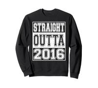 Straight Outta 2016 Men Women Vintage Year 2016 Birthday Sweatshirt