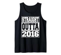 Straight Outta 2016 Vintage Year 2016 Men Women Birthday Débardeur