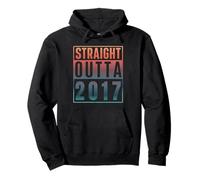 Straight Outta 2017 Birth of Birthday Classic 2017 Vintage Sweat à Capuche
