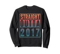 Straight Outta 2017 Birth of Birthday Classic 2017 Vintage Sweatshirt