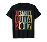 Straight Outta 2017 Classic Birth of Birthday 2017 Vintage T-Shirt