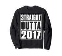 Straight Outta 2017 Men Women Vintage 2017 Birth of Birthday Sweatshirt