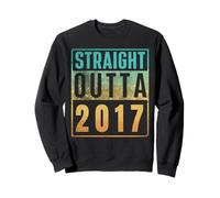 Straight Outta 2017 Vintage Years Birth of Birthday Classic Sweatshirt