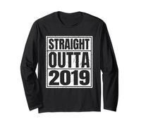 Straight Outta 2019 Classic Years Vintage Birth of Birthday Manche Longue