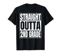 Straight Outta 2nd Grade Funny Idea Class of 2026 Graduation T-Shirt