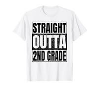 Straight Outta 2nd Grade Graduate Class of 2026 Second Grade T-Shirt