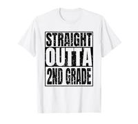 Straight Outta 2nd Grade Graduation 2026 Grad Class Gifts T-Shirt