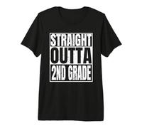 Straight Outta 2nd Grade Graduation 2026 Teacher Best Gifts T-Shirt Haut de Gamme