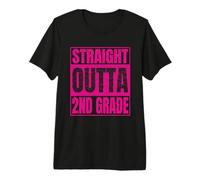 Straight Outta 2nd Grade Graduation Class 2026 Second Grade T-Shirt Haut de Gamme