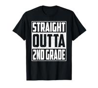 Straight Outta 2nd Grade School Graduation 2026 Boys & Kids T-Shirt