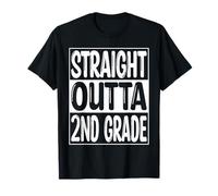 Straight Outta 2nd Grade Tee Funny Class of 2026 Graduate T-Shirt