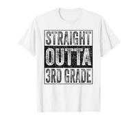 Straight Outta 3rd Grade Class 2026 Graduate Third Grade T-Shirt