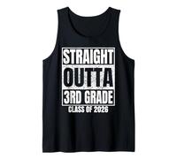 Straight Outta 3rd Grade Class 2026 Graduation Third Grade Débardeur
