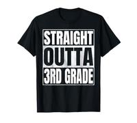 Straight Outta 3rd Grade Class of 2026 Graduate Third Grade T-Shirt